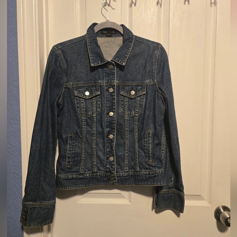 Women's Ventage J. Crew Blue Denim Jacket Color Blue Size S